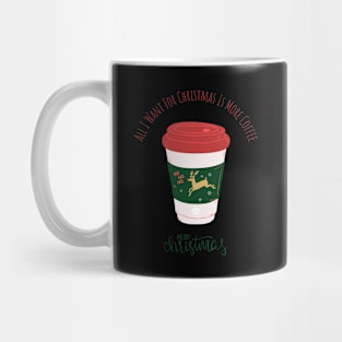 All I Want For Christmas Is More Coffee Mug